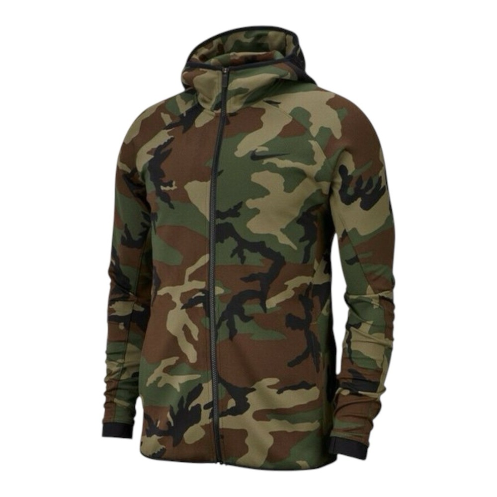Nike Therma Flex Showtime Basketball Hoodie Camo AT4694-222 Men's Small